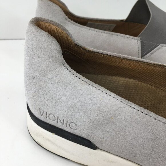 Vionic Cadee Light Gray Suede Leather Slip On Mary Jane Sneaker Size 9.5 - Picture 2 of 13